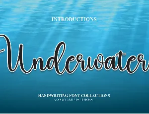 Underwater font