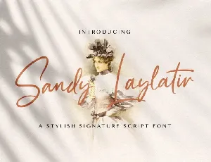 Sandy Lailyatir Script font