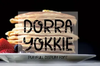 Dorra Yokkie Display font