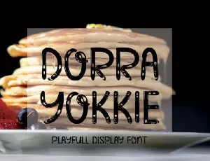 Dorra Yokkie Display font