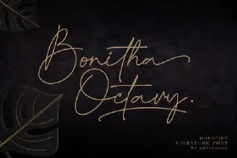 Bonitha Octavy Handwritten font