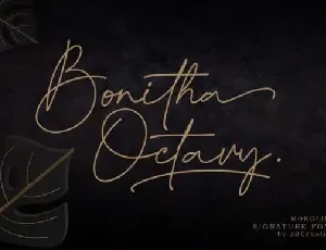 Bonitha Octavy Handwritten font