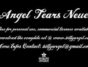 Angel Tears Neue font