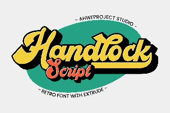 Handlock font