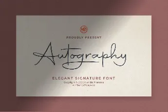 Autography font