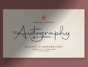 Autography font