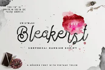 Bleakerst Script Free font