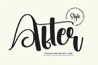 After Script font