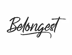 Belongest Demo font