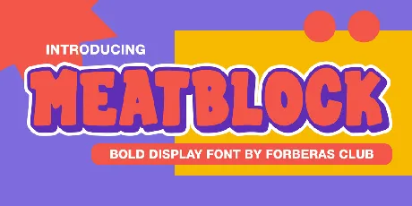 Meatblock Demo font