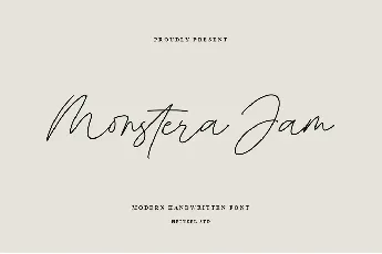 Monstera Jam font