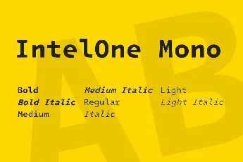 IntelOne Mono font