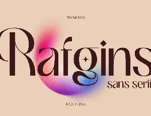 Rafgins font