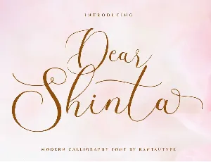 Dear Shinta font