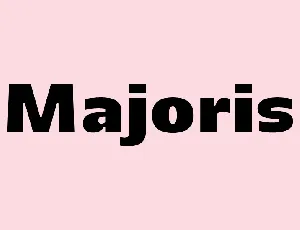 Majoris font