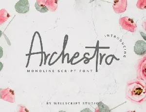 Archestra – Handwritten Script font