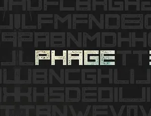 Phage font