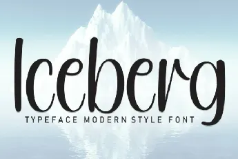 Iceberg Display font