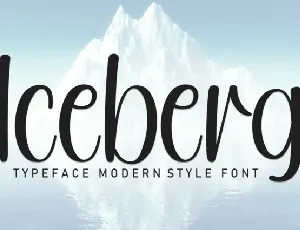 Iceberg Display font