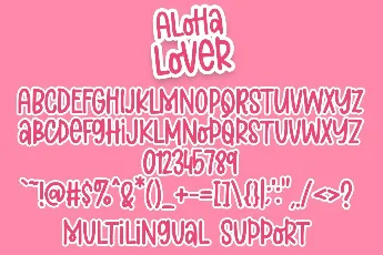 Aloha Lover font