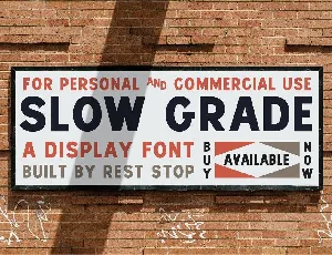 Slow Grade font