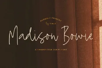 Madison Bowie font