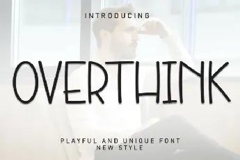 Overthink Display font