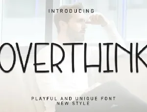 Overthink Display font