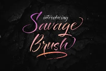 Savage Brush Script font