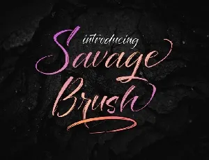 Savage Brush Script font