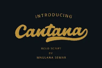 Cantana font