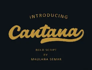 Cantana font