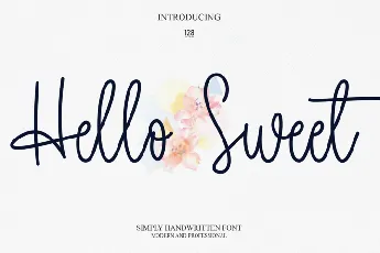 Hello Sweet font