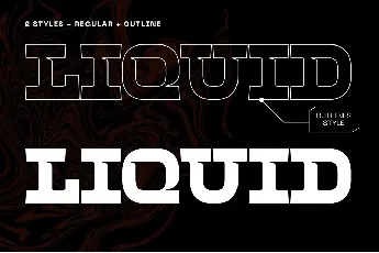 Liqury Esport - Demo Version font