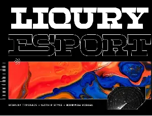 Liqury Esport - Demo Version font