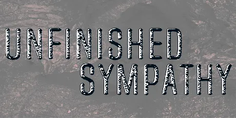 Unfinished Sympathy font