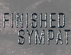 Unfinished Sympathy font