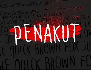 Penakut font