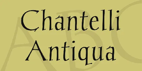 Chantelli Antiqua font