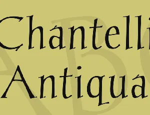 Chantelli Antiqua font