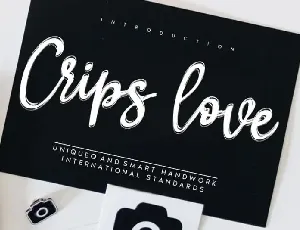 Crips love Script font