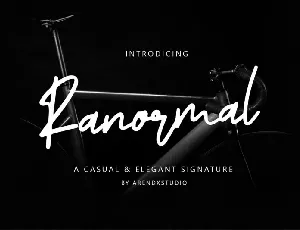 Ranormal Signature font