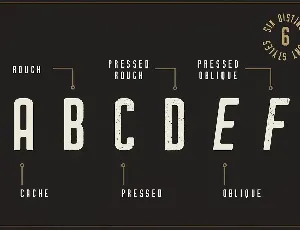 Cache Family font