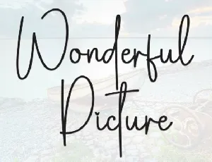 Wonderful Picture font