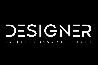 DESIGNER Typeface font