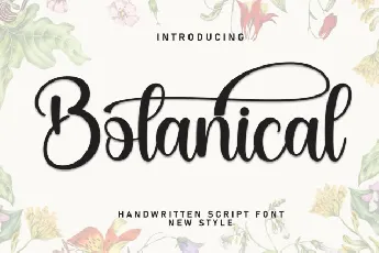 Botanical Script font