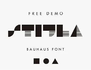 Stijla Bauhaus-like font