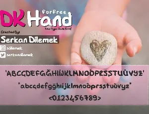 DK Hand font