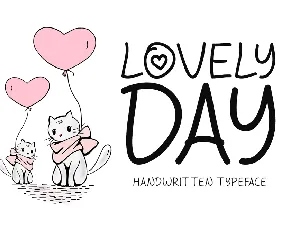 Lovely Day font