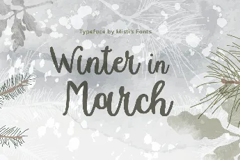 Winter in March font